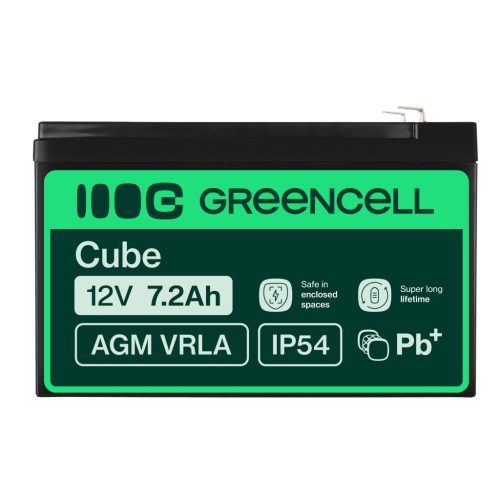 AGM VRLA wartungsfreier Bleiakku / Akku 12V 7.2Ah AGM05 für Alarmanlagen, Registrierkassen, Spielzeuge