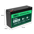 AGM VRLA maintenance-free lead-acid battery / battery 6V 12Ah AGM01 for alarms, cash registers, toys
