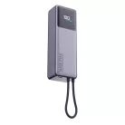 Xiaomi 165W Power Bank 10000 mAh – beépített USB-C kábellel és kijelzővel