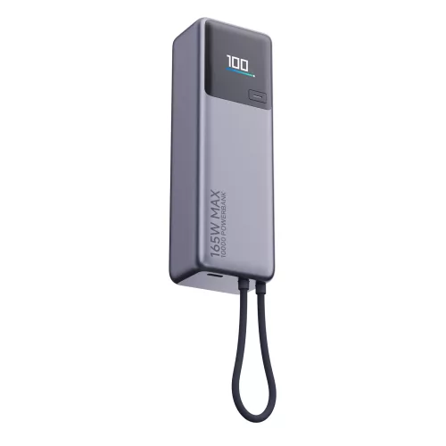 Xiaomi 165W Power Bank 10000 mAh – beépített USB-C kábellel és kijelzővel