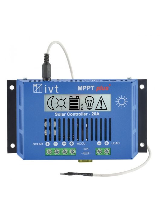 IVT MPPTplus-20A 12V / 24V napelemes töltésvezérlő