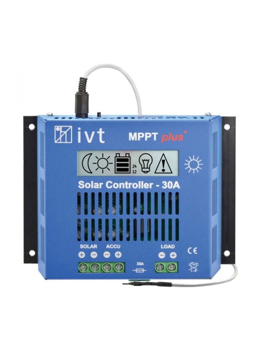 IVT MPPTplus-30A 12V / 24V napelemes töltésvezérlő