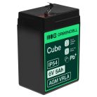 AGM VRLA wartungsfreier Bleiakku / Akku 6V 5Ah AGM11 für Alarmanlagen, Registrierkassen, Spielzeuge