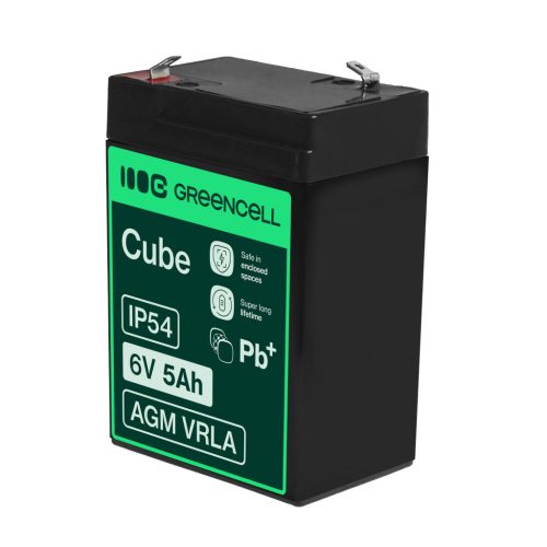 AGM VRLA wartungsfreier Bleiakku / Akku 6V 5Ah AGM11 für Alarmanlagen, Registrierkassen, Spielzeuge