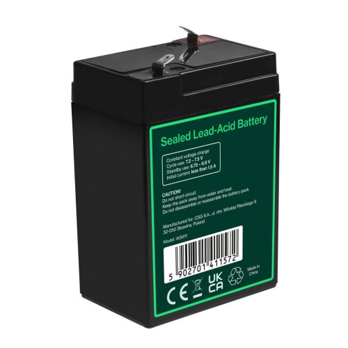 AGM VRLA wartungsfreier Bleiakku / Akku 6V 5Ah AGM11 für Alarmanlagen, Registrierkassen, Spielzeuge