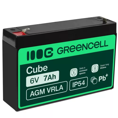 AGM VRLA maintenance-free lead-acid battery / battery 6V 7Ah AGM12 for alarms, cash registers, toys