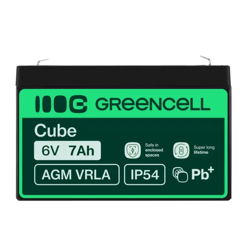 AGM VRLA maintenance-free lead-acid battery / battery 6V 7Ah AGM12 for alarms, cash registers, toys