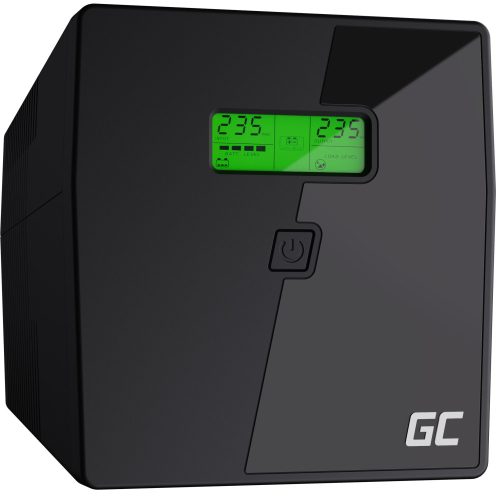 Green Cell UPS Szünetmentes tápegység Microsine 1000VA LCD kijelző UPS08