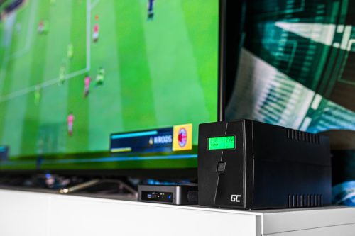 Green Cell UPS Unterbrechungsfreie Stromversorgung Microsine 1000VA LCD-Display UPS08