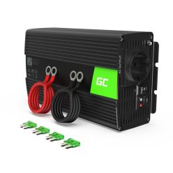   Green Cell Autós Inverter 12V-ról 230V-ra (feszültség növelő) 1000W/2000W Módosított szinuszhullám INV08 személyautóhoz, lakóautóhoz, lakókocsihoz