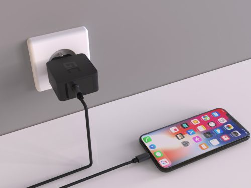 USB-C 18W PD Ladegerät für Samsung Galaxy S8 S8+ S9 S9+ Note 8, iPhone X / 8 / 8 Plus, Nintendo Switch und andere Geräte CHAR07
