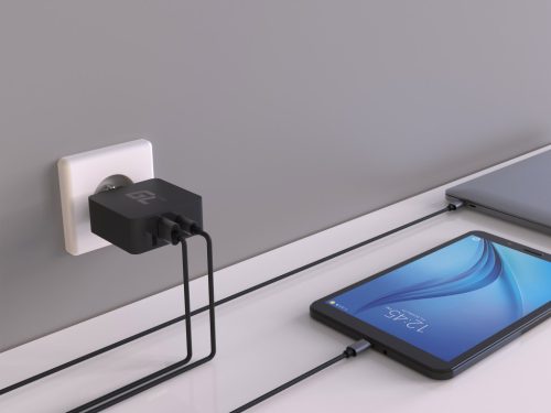 USB-C 45W Ladegerät mit USB-C und USB-Kabel für Asus ZenBook, HP Spectre, HP Envy x2 und andere Geräte CHAR10