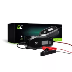   Automatisches Ladegerät für Auto- und Motorradakkus 6V / 12V (4A) mit intelligenter Diagnose und Krokodilklemmen ACAGM07