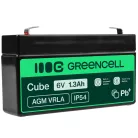 AGM VRLA maintenance-free lead-acid battery / battery 6V 1.3Ah AGM13 for alarms, cash registers, toys