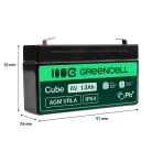 AGM VRLA maintenance-free lead-acid battery / battery 6V 1.3Ah AGM13 for alarms, cash registers, toys