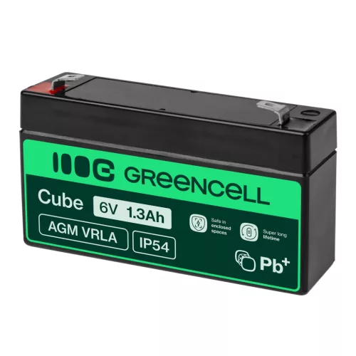 AGM VRLA maintenance-free lead-acid battery / battery 6V 1.3Ah AGM13 for alarms, cash registers, toys