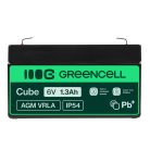 AGM VRLA wartungsfreier Bleiakku / Akku 6V 1.3Ah AGM13 für Alarmanlagen, Registrierkassen, Spielzeuge