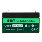 AGM VRLA maintenance-free lead-acid battery / battery 6V 1.3Ah AGM13 for alarms, cash registers, toys