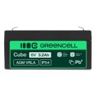 AGM VRLA wartungsfreier Bleiakku / Akku 6V 3.3Ah AGM14 für Alarmanlagen, Registrierkassen, Spielzeuge
