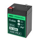 AGM VRLA wartungsfreier Bleiakku / Akku 6V 4Ah AGM15 für Alarmanlagen, Registrierkassen, Spielzeuge