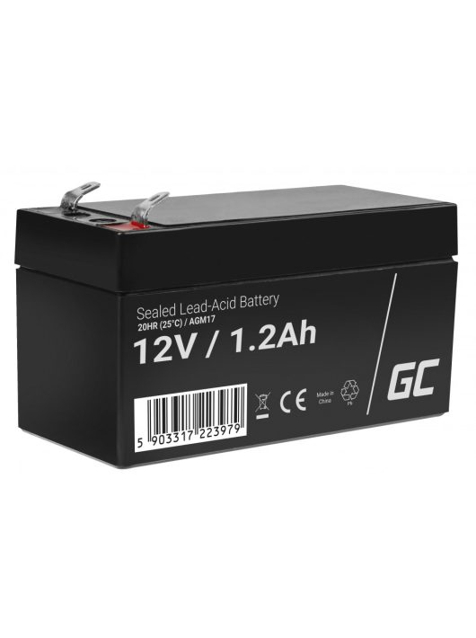 AGM VRLA gondozásmentes ólom akkumulátor / akku 12V 1.2 Ah AGM17 riasztókhoz, pénztárgépekhez, játékokhoz