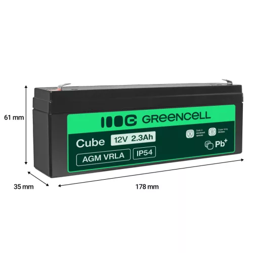 AGM VRLA maintenance-free lead-acid battery / battery 12V 2.3Ah AGM18 for alarms, cash registers, toys