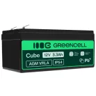 AGM VRLA maintenance-free lead-acid battery / battery 12V 3.3Ah AGM19 for alarms, cash registers, toys
