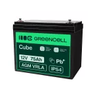 AGM VRLA wartungsfreier Bleiakku / Akku 12V 75Ah AGM25 für Wohnmobile, Solarsysteme, Boote