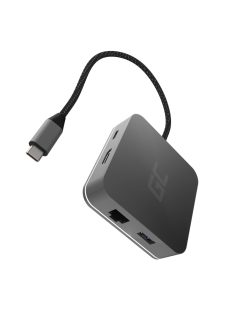   Dokkoló Állomás HUB HUB USB-C 6w1 (USB 3.0 HDMI Ethernet USB-C) Apple MacBook, Dell XPS, Asus ZenBook és sok más laptophoz AK61