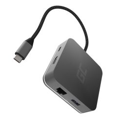   Dokkoló Állomás HUB HUB USB-C 6w1 (USB 3.0 HDMI Ethernet USB-C) Apple MacBook, Dell XPS, Asus ZenBook és sok más laptophoz AK61