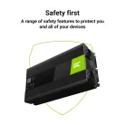 Green Cell Car Inverter 12V to 230V (voltage booster) 3000W/6000W, Pure Sine Wave INV15 for cars, motorhomes, caravans