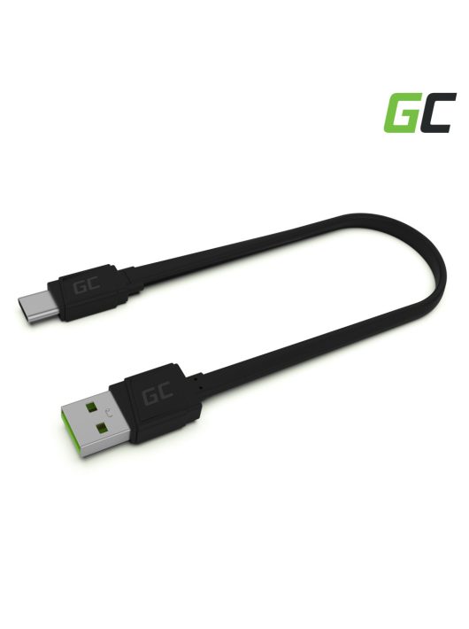 GCmatte USB-C Flat kábel 25 cm hosszúság gyorstöltési funkció támogatással KABGC03