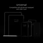 GCmatte USB-C Flachkabel 25 cm Länge mit Unterstützung für Schnellladefunktion KABGC03
