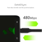 GCmatte USB-C Flachkabel 25 cm Länge mit Unterstützung für Schnellladefunktion KABGC03