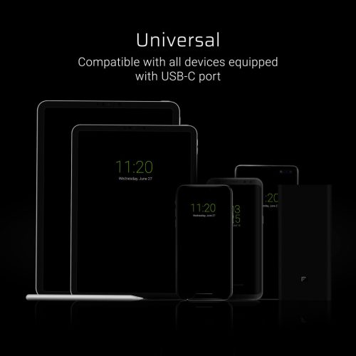 GCmatte USB-C Flat kábel 25 cm hosszúság gyorstöltési funkció támogatással KABGC03