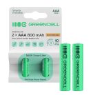 2x Battery / Accu AAA HR03 800mAh GR08