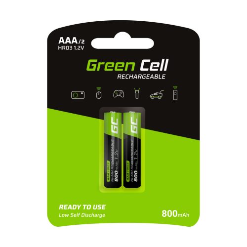 2x akkumulátor / akku AAA HR03 800mAh GR08