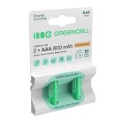 2x Battery / Accu AAA HR03 800mAh GR08