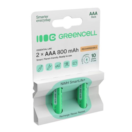 2x Battery / Accu AAA HR03 800mAh GR08