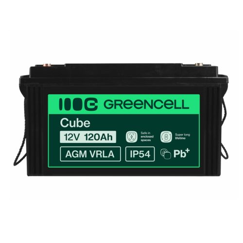 AGM VRLA gondozásmentes ólom akkumulátor / akku 12V 120Ah AGM31 lakókocsikhoz, napelemes rendszerekhez, csónakokhoz