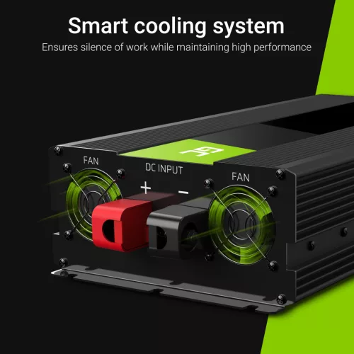 Green Cell Car Inverter 24V to 230V (voltage booster) 1500W/3000W Pure Sine Wave INV19 for buses, trucks, heavy vehicles