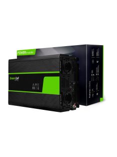   Green Cell Autós Inverter 24V-ról 230V-ra (feszültség növelő) 2000W/4000W Tiszta szinuszhullám INV20 buszhoz, kamionhoz, teherautóhoz