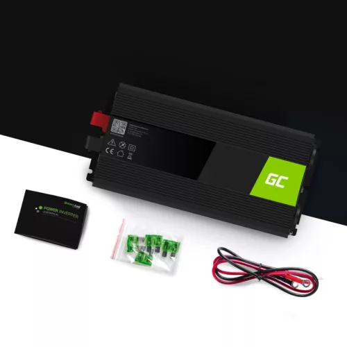 Green Cell Autoinverter 12V auf 230V (Spannungswandler) 1500W/3000W Reine Sinuswelle INV22 für PKW, Wohnmobil, Wohnwagen