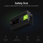 Green Cell Car Inverter 24V to 230V (voltage booster) 1000W/2000W Modified Sine Wave INV23 for buses, trucks, heavy vehicles