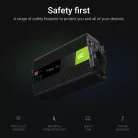 Green Cell Autoinverter 24V auf 230V (Spannungswandler) 1000W/2000W Modifizierte Sinuswelle INV23 für Bus, Lkw, Nutzfahrzeug