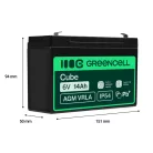 AGM VRLA maintenance-free lead-acid battery / battery 6V 14Ah AGM34 for alarms, cash registers, toys