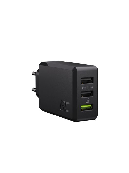 3-port töltő GC Charge Source 3 3xUSB 30W fast charging Ultra Charge i Smart Charge Töltéssel CHARGC03