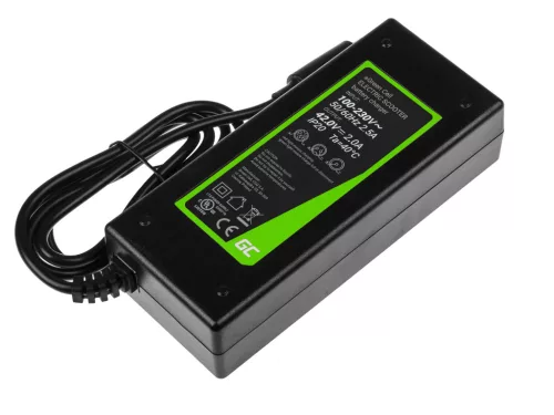 Green Cell Charger for Xiaomi Mija M365, M365 Pro/Segway Ninebot ES1, ES2, ES3, ES4/Lime/Hive/Bird