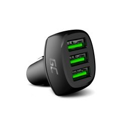   Autós töltő GC PowerRide 54W 3xUSB 18W Ultra gyors töltés technológiával CADGC01