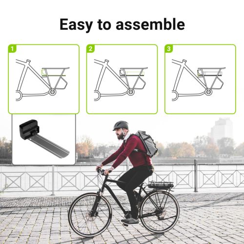 Elektrofahrrad Akku / Akku Rear Rack 36V 8Ah 288Wh E-Bike Pedelec, mit Netzladegerät, EBIKE20STD